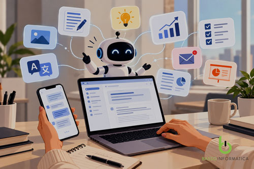 Cos'è l'Intelligenza Artificiale in Parole Semplici: intelligenza artificiale aperta sia dal telefono che dal computer