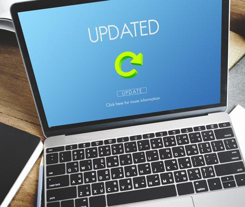 Aggiornamenti software del computer aggiornamento sistema