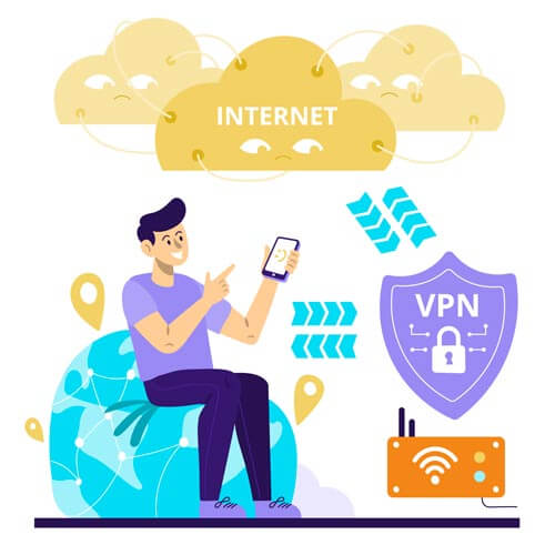 Cos'è una VPN: connessione internet con filtro vpn