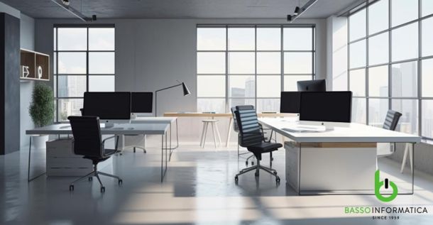 Arredamento Uffici Milano: mobili ufficio in bianco e nero